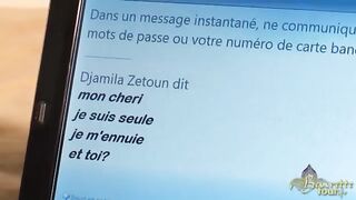 Bombázó fiatal arab spiné cidázza a brét