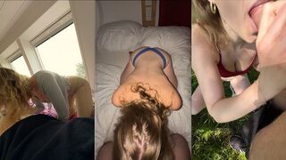 Tini ribancok kinyalják és kefélik a kárót válogatásban