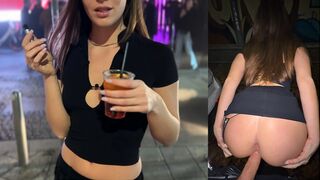 Rendesen megbasztam egy olasz puncit a kocsi mögött a klub előtt